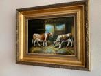 Leuk oud schilderij koeien, Antiek en Kunst, Kunst | Schilderijen | Klassiek, Ophalen
