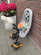 Fietsstoeltje Yepp voorop met slaaprol en windscherm, Ophalen, Zo goed als nieuw