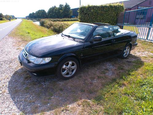Saab 9-3 2.0 T lpg Cabrio 2002 Zwart, Auto's, Saab, Particulier, Saab 9-3, Airbags, Airconditioning, Boordcomputer, Climate control