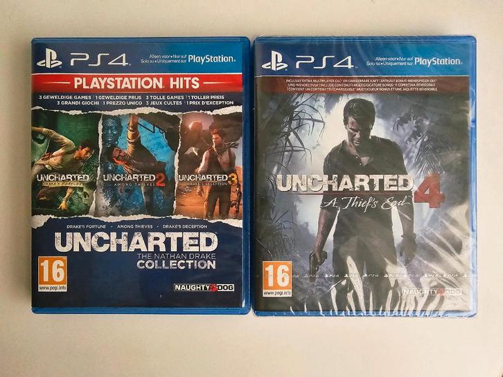 Uncharted: PS4, Spelcomputers en Games, Games | Sony PlayStation 4, Nieuw, Avontuur en Actie, 1 speler, Vanaf 16 jaar, Ophalen