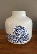 Heinen Delfts Blauw Vaas - De Blauwe Fiets - puntgaaf, Ophalen, Blauw, Aardewerk of Porselein, Zo goed als nieuw