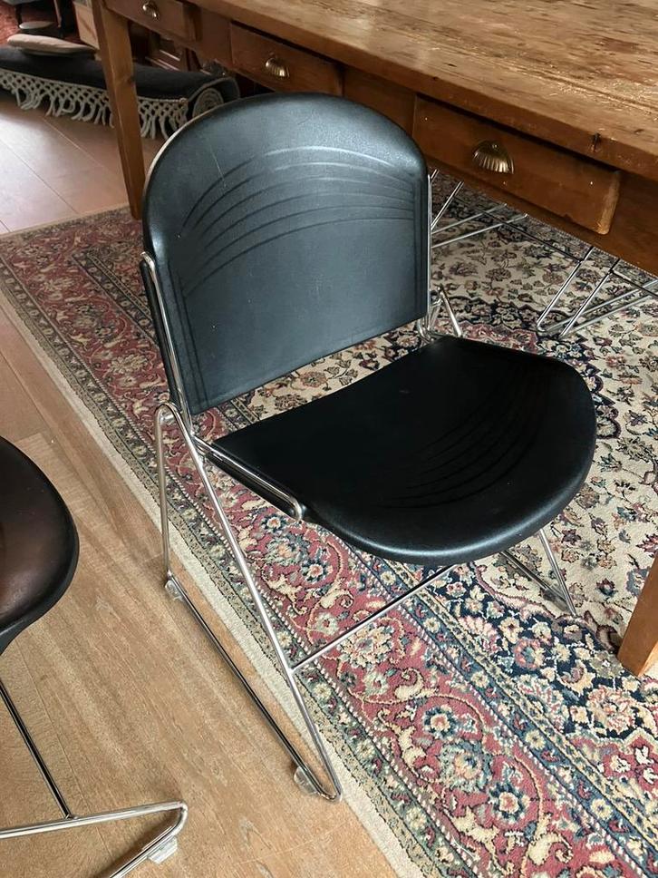 Jimmy Car stoelen 8x | Chroom, Huis en Inrichting, Stoelen, Zo goed als nieuw, Vijf, Zes of meer stoelen, Kunststof, Metaal, Overige materialen