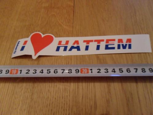 sticker i Love Hattem, Verzamelen, Stickers, Zo goed als nieuw, Bedrijf of Vereniging, Ophalen