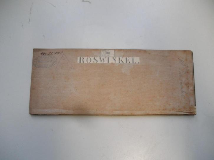 18; militaire kaart op linnen Roswinkel nr 18 rond 1910, Verzamelen, Militaria | Algemeen, Landmacht, Boek of Tijdschrift, Nederland