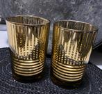 2nieuwe grote gouden vazen Eric kuster custer stijl bloempot, Overige kleuren, Nieuw, Ophalen of Verzenden, Glas