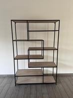 Wandkast staal en hout, Huis en Inrichting, Kasten | Wandmeubels, Ophalen, Zo goed als nieuw, Minder dan 150 cm, 150 tot 200 cm