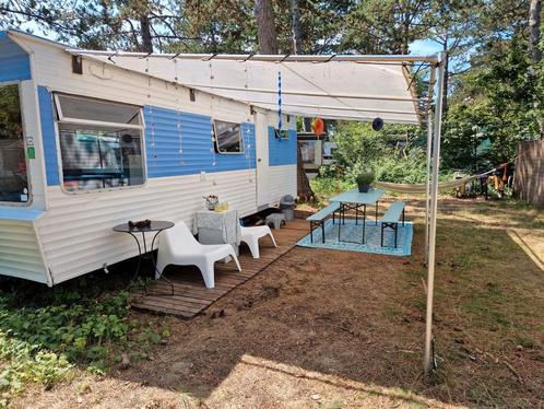 Gezellige stacaravan op camping Bakkum, Caravans en Kamperen, Verhuur