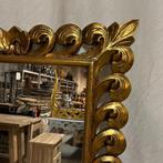 Spiegel – houten lijst goud - 150 x 80 cm - TTM Wonen, Nieuw, 75 tot 100 cm, 150 tot 200 cm, Rechthoekig