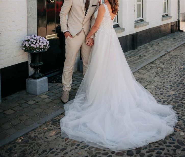 Diane Legrand Bruidsjurk - Zo Goed Als Nieuw, Kleding | Dames, Trouwkleding en Trouwaccessoires, Zo goed als nieuw, Trouwjurk