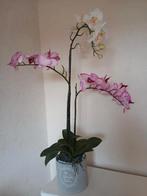 Orchidee kunstplant roze met witte takken, Huis en Inrichting, Ophalen of Verzenden, Zo goed als nieuw