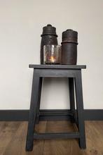 Aura Peeperkorn tafeltje-bijzettafel-kruk-landelijk-sober, Minder dan 45 cm, Minder dan 55 cm, Rond, Nieuw