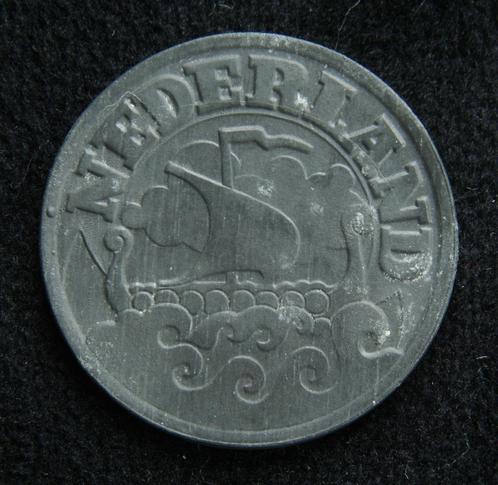 Prachtige 25 cent 1943 zink Wilhelmina, Postzegels en Munten, Munten | Nederland, Losse munt, 25 cent, Koningin Wilhelmina, Ophalen of Verzenden