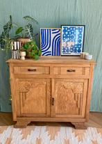 Prachtig massief houten commode dressoir kast, Ophalen, -, -, Voetruimte
