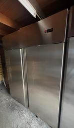 Horeca rvs dubbeldeurs 2 deurs vriezer vrieskast diepvries, Ophalen of Verzenden, Zo goed als nieuw, 50 tot 75 cm, Minder dan 100 cm