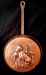 Decoratieve koperen steelpan, Ophalen of Verzenden