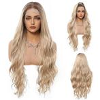 Lace front pruik lang roomblond haar + gratis shampoo set, Ophalen of Verzenden, Nieuw, Pruik of Haarverlenging