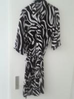 Jurk zomer wit bruin M, Kleding | Dames, Jurken, Ophalen of Verzenden, Zo goed als nieuw, Wit, Boven de knie