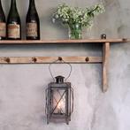 Oude brocante Franse metalen lantaarn lantaarntje *Etage3*, Gebruikt, ., Ophalen of Verzenden, .