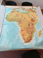 Aardrijkskunde Wandplaten - Europa, Afrika, Nederland, Antiek en Kunst, Antiek | Schoolplaten, Ophalen, Aardrijkskunde