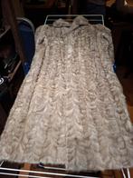 Lange bontmantel visgraat Frank Bontmode Echt Bont, Maat 38/40 (M), Ophalen of Verzenden, Zo goed als nieuw, Grijs