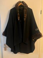 Cashmere en wollen cape - One size - Nette staat, Ophalen of Verzenden, Gedragen, Maat 38/40 (M), Zwart