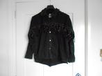 Zara jeans jasje/overblouse met franje en glitters, maat XS., Ophalen of Verzenden, Zo goed als nieuw, Maat 36 (S), Zara