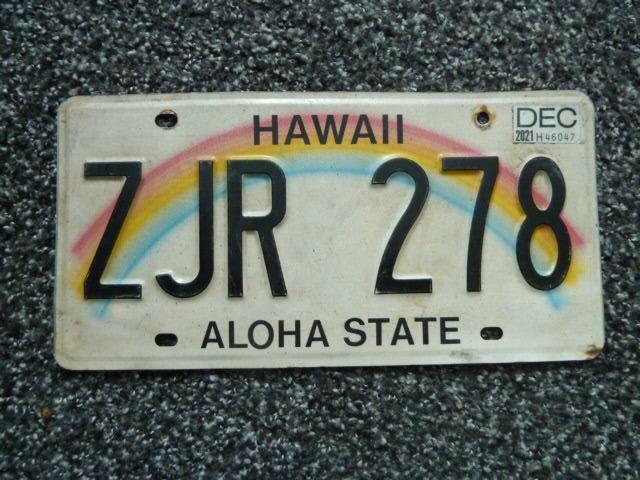 Kentekenplaat licenseplate Hawaii Aloha State 1 USA, Verzamelen, Automerken, Motoren en Formule 1, Gebruikt, Auto's, Verzenden