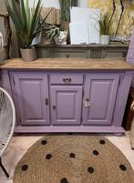 Ladekast commode dressoir roze vintage linnenkast meidenkast, Ophalen, 5 laden of meer, 150 tot 200 cm, Zo goed als nieuw