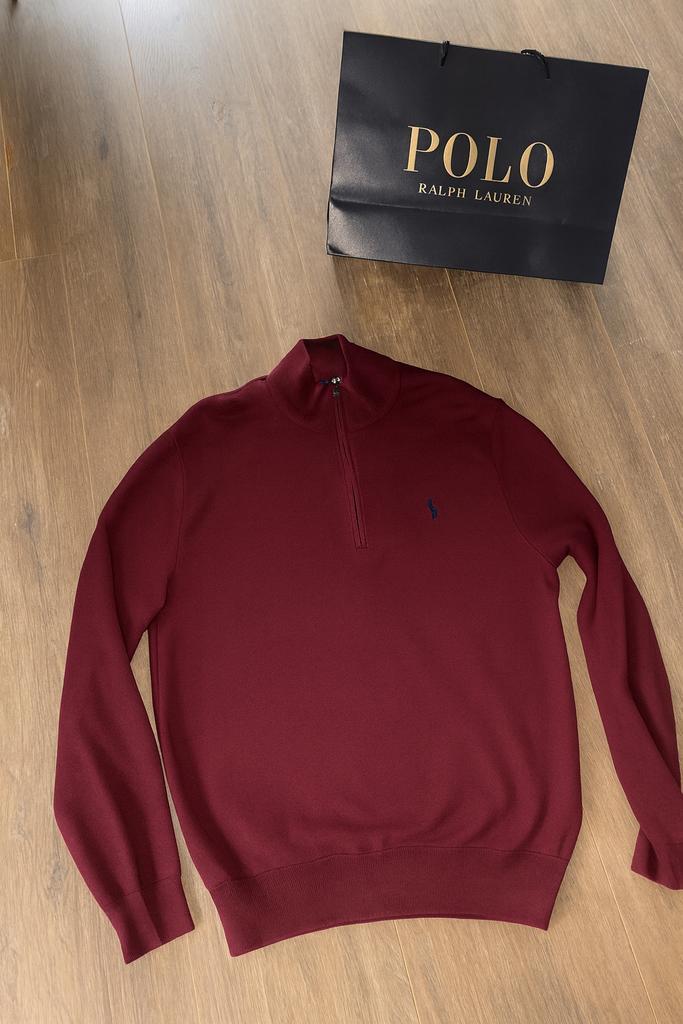 Ralph Lauren Zip Heren, Kleding | Heren, Truien en Vesten, Zo goed als nieuw, Maat 52/54 (L), Rood, Ophalen of Verzenden