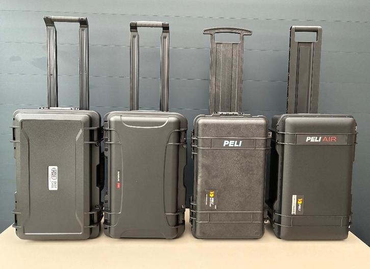 4 op een rij EKOF, NANUK, PELI en PELI AIR CASE met Dividers, Audio, Tv en Foto, Fotografie | Fototassen, Nieuw, Overige typen