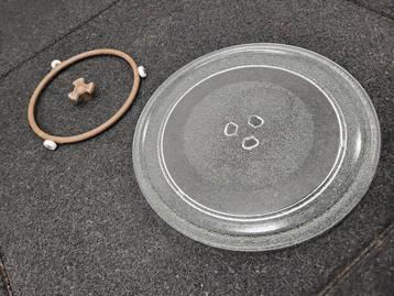 Z.g.a.n. 24,5cm Magnetron draaiplateau. glasplaat schaal. beschikbaar voor biedingen