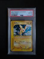 Pichu-Holo Expedition 2001 Japanese PSA 8 Swirl #114, Ophalen of Verzenden, Zo goed als nieuw, Losse kaart, Foil