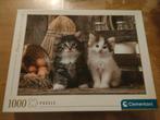 Clementoni Puzzel - Katten - 1000 stukjes, Ophalen of Verzenden, 500 t/m 1500 stukjes, Zo goed als nieuw, Legpuzzel