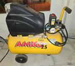 Amigo Compressor 25 liter, 1,5 HP, Gebruikt, 6 tot 10 bar, Ophalen of Verzenden, 25 tot 100 liter