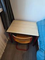 Vintage schooltafel met stoel, Ophalen of Verzenden, Gebruikt, Tafel(s) en Stoel(en)