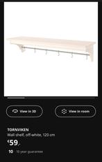 IKEA TORNVIKEN Wandplank - Off-white - 120cm, Huis en Inrichting, Ophalen, Zo goed als nieuw
