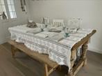 Brocante gehaakt tafelkleed - vintage kleed plaid, Ophalen of Verzenden