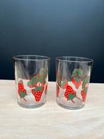 Vintage sap glazen fruitprint, Verzamelen, Glas en Borrelglaasjes, Ophalen of Verzenden, Gebruikt