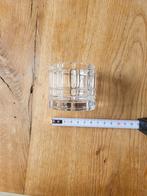 Glazen Waxinelichtje, Overige materialen, Ophalen of Verzenden, Zo goed als nieuw, Wit