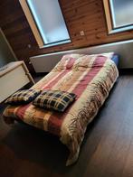 Stoffen slaapbank., Huis en Inrichting, Ophalen, Zo goed als nieuw, Tweepersoons, Warm