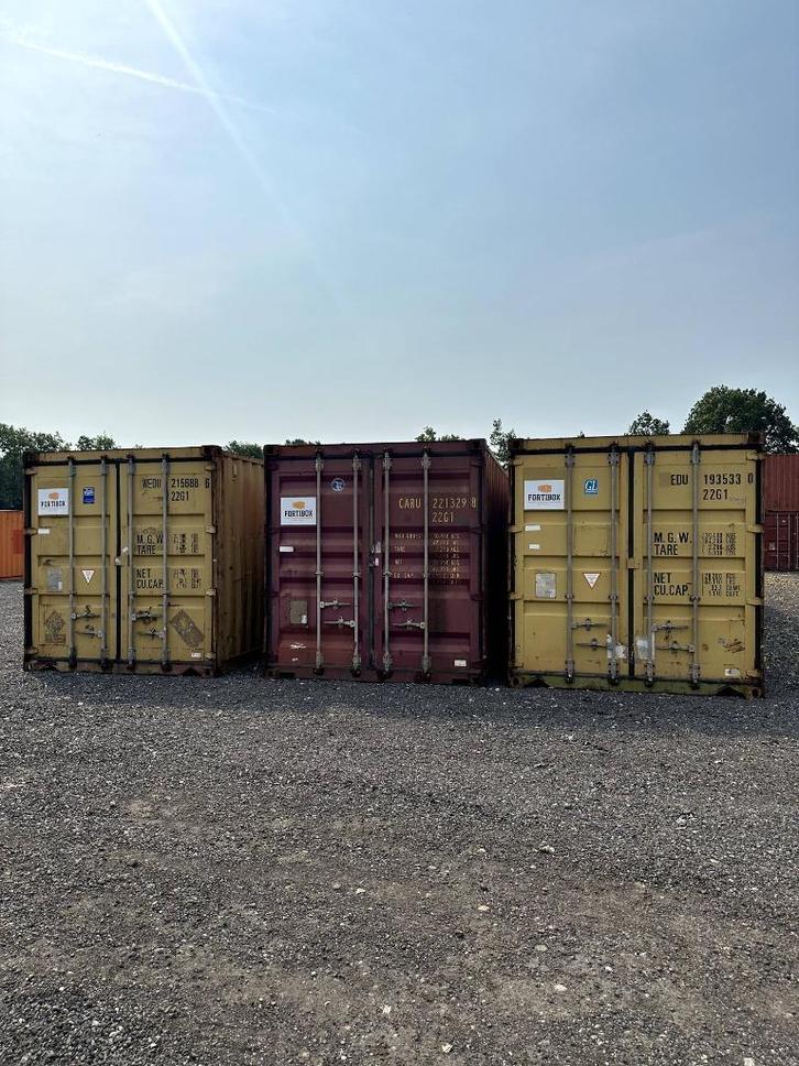 20ft gebruikte zeecontainers €1175 per stuk, Zakelijke goederen, Machines en Bouw | Keten en Containers, Ophalen