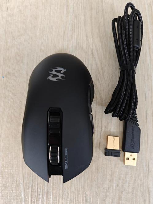 Sharkoon SKILLER SGM3, Computers en Software, Muizen, Nieuw, Muis, Rechtshandig, Draadloos, Gaming muis, Verzenden