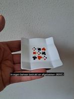Amuse schaaltje, Speelkaarten symbolen, porselein 8x8x1.5cm, Ophalen of Verzenden, Nieuw, Speelkaart(en)