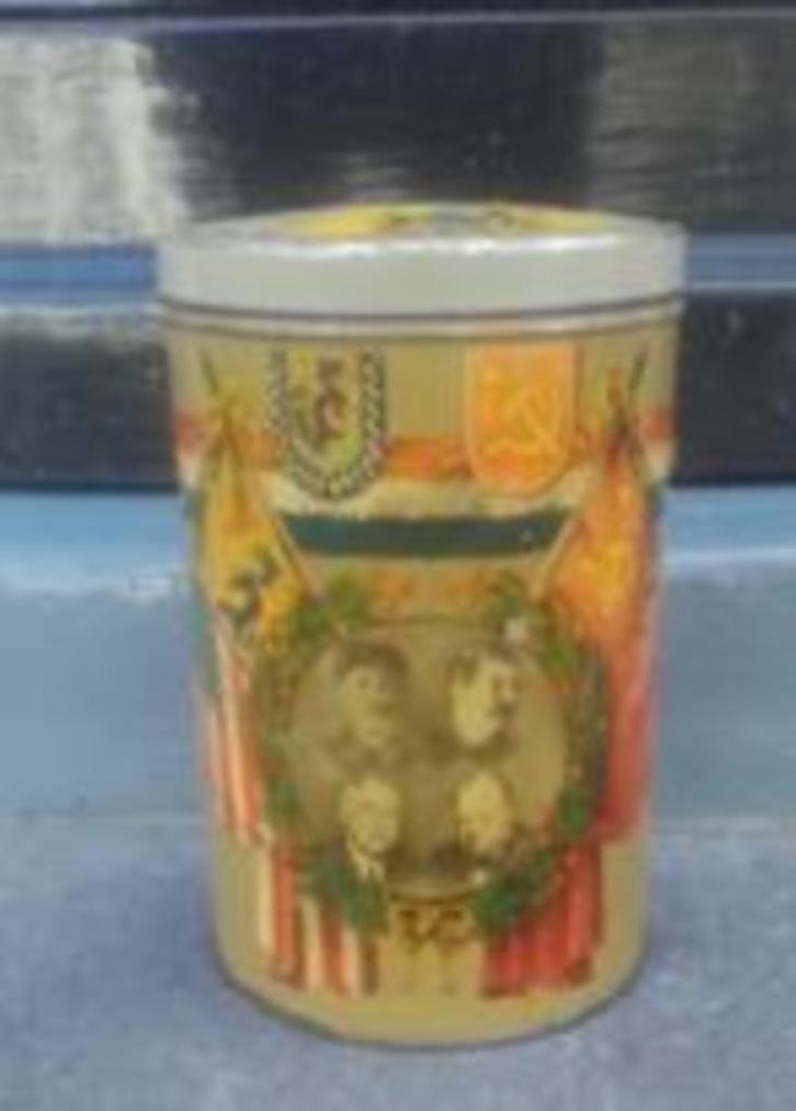 Bevrijdingsblik 2e WO 1939-1945 voorraadblik koekblik blik, Verzamelen, Blikken, Gebruikt, Koek(jes), Overige merken, Ophalen of Verzenden