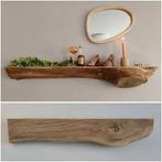 Boomstam wandplank zwevend | eiken | 74,5cm | #140, Houtatelier M.Y., Info@myhoutatelier.nl, Nieuw, Ophalen of Verzenden