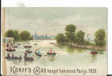oud reclamekaartje van Korff Cacao, Amsterdam beschikbaar voor biedingen