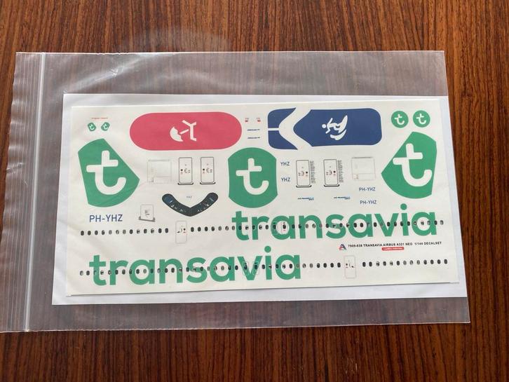 Transavia A321 NEO Decals 1/144 - Nieuw in Verpakking, Hobby en Vrije tijd, Modelbouw | Vliegtuigen en Helikopters, Nieuw, Overige merken