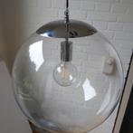 Prachtige glazen bol hanglamp, Huis en Inrichting, Lampen | Hanglampen, Ophalen, Modern, Minder dan 50 cm, Glas