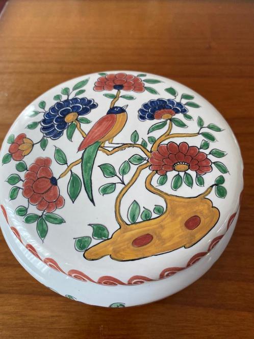 Makkum aardewerk potje – handbeschilderd, Antiek en Kunst, Antiek | Keramiek en Aardewerk, Ophalen of Verzenden