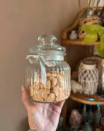 Landelijk brocante weckpot / voorraadpot van glas, Antiek en Kunst, Curiosa en Brocante, Ophalen of Verzenden